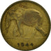 Belgian Congo, Franc, 1944, EF(40-45), Brass, KM:26