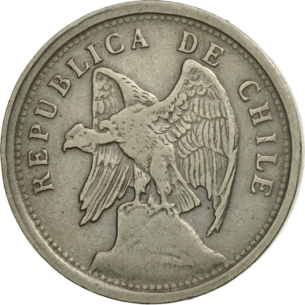 Coin, Chile, 20 Centavos, 1924, EF(40-45), Copper-nickel, KM:167.1