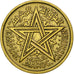 Morocco, Mohammed V, 2 Francs, 1945, Paris, AU(50-53), Aluminum-Bronze, KM:42