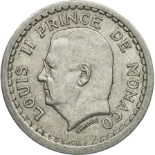 Munten, Monaco, Louis II, Franc, 1943, ZF, Aluminium, KM:120, Gadoury:MC131