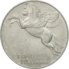 Italy, 10 Lire, 1950, Rome, AU(50-53), Aluminum, KM:90