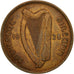 IRELAND REPUBLIC, Penny, 1928, EF(40-45), Bronze, KM:3