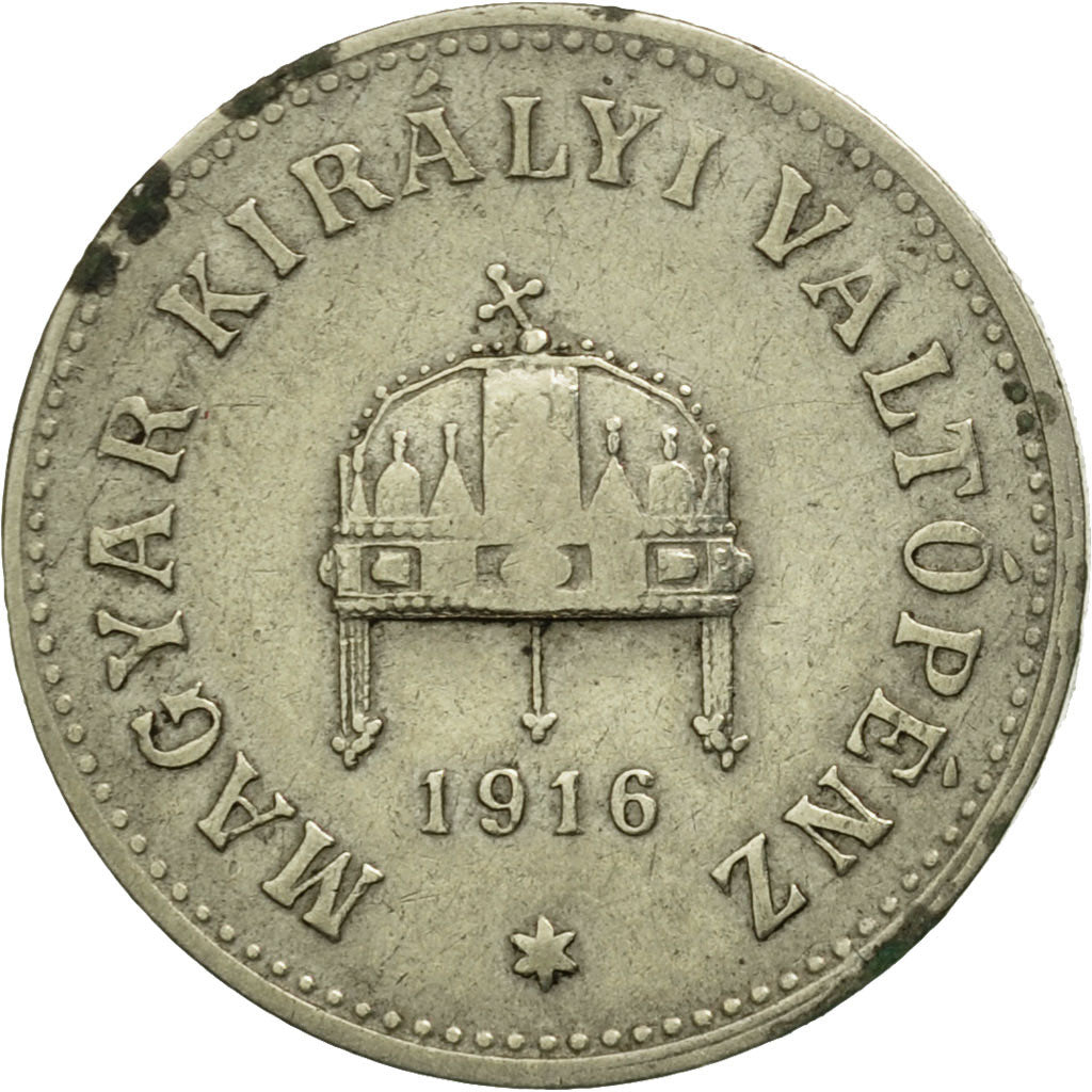 Coin, Hungary, Franz Joseph I, 10 Filler, 1916, Kremnitz, EF(40-45)