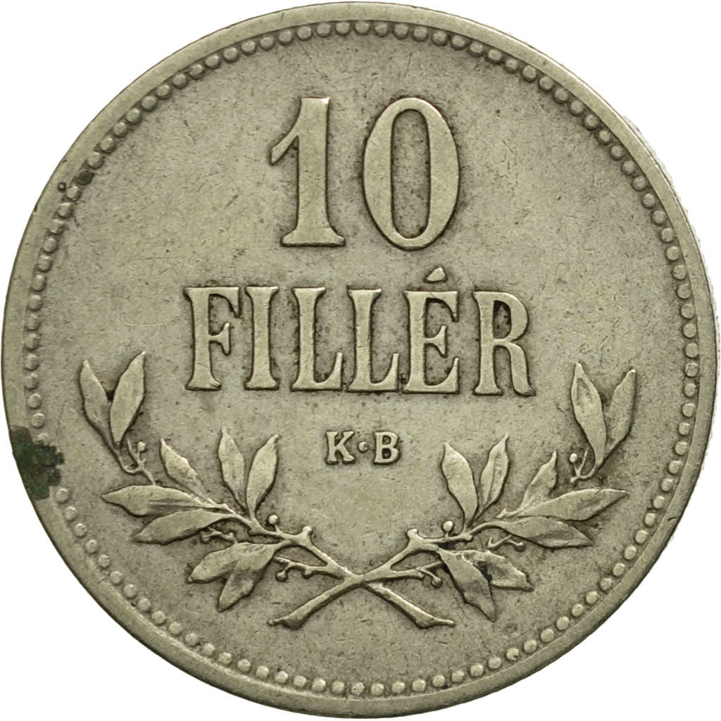 Coin, Hungary, Franz Joseph I, 10 Filler, 1916, Kremnitz, EF(40-45)