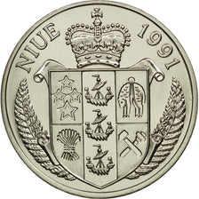Moneta, Niue, Elizabeth II, 5 Dollars, 1991, SPL, Rame-nichel, KM:144