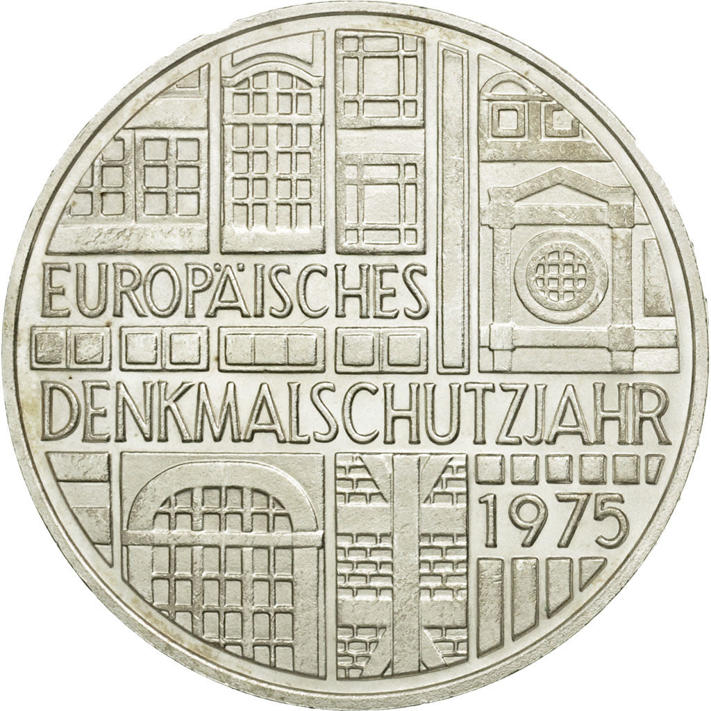Münze, Bundesrepublik Deutschland, 5 Mark, 1975, Stuttgart, Germany, UNZ