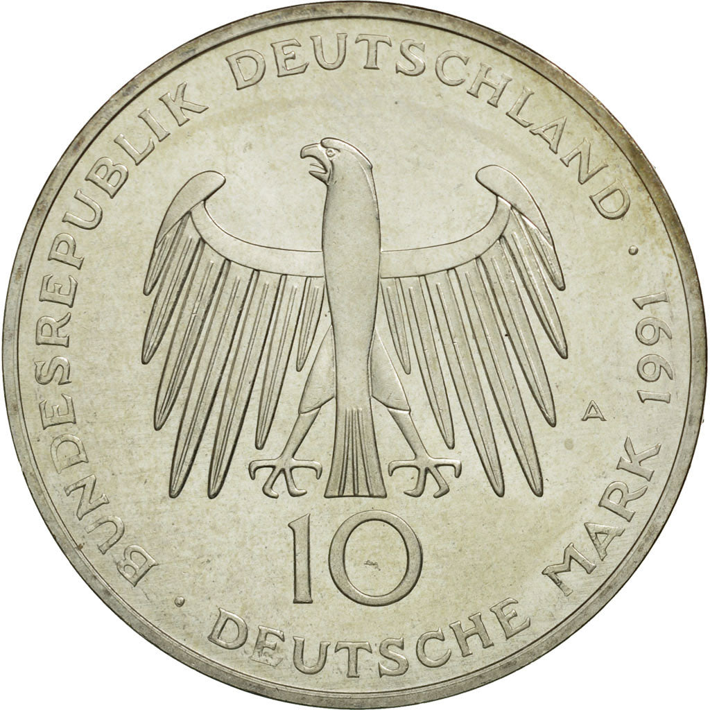Monnaie, République fédérale allemande, 10 Mark, 1991, Berlin, Germany, SPL