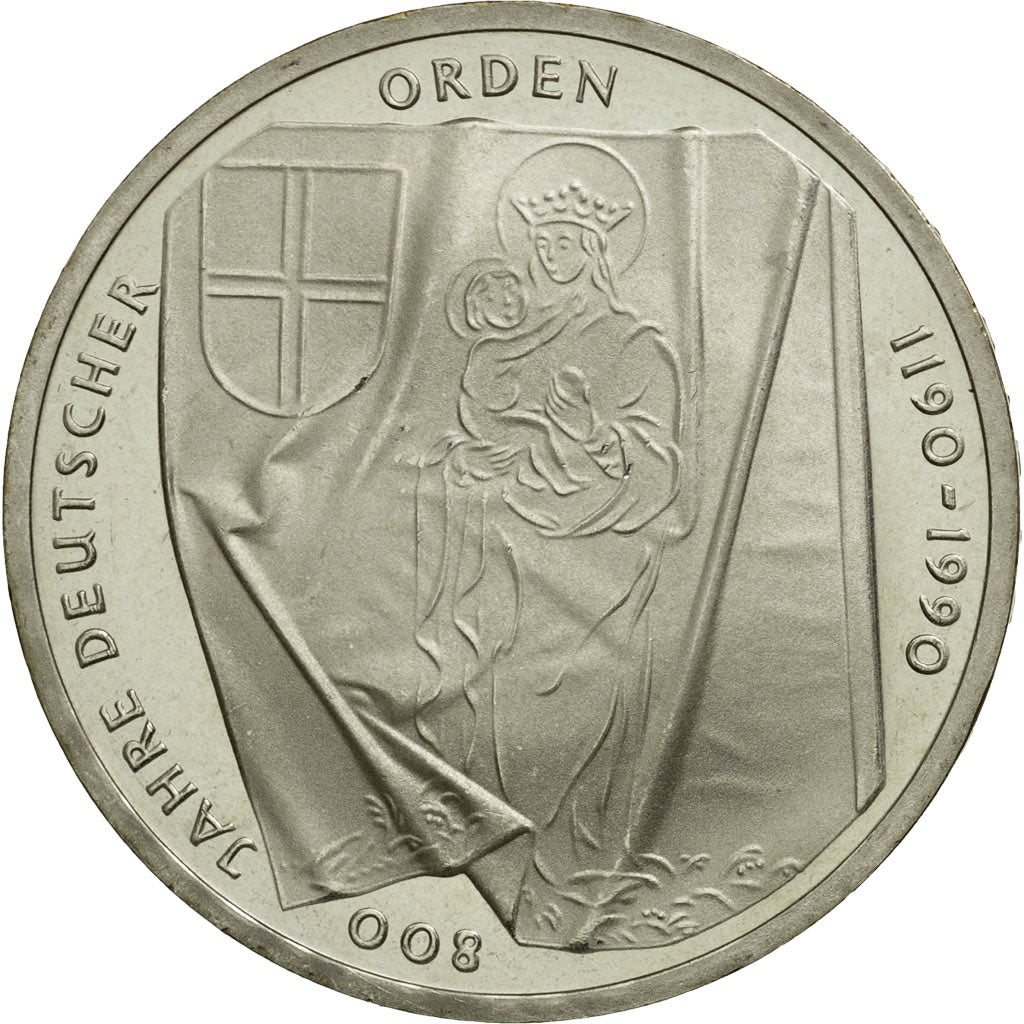 Coin, GERMANY - FEDERAL REPUBLIC, 10 Mark, 1990, Hamburg, Germany, MS(63)