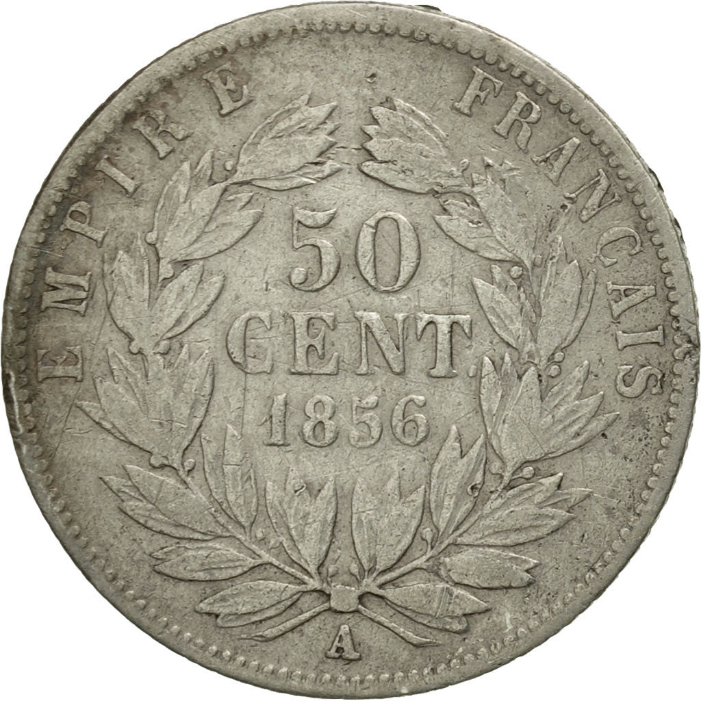 Coin, France, Napoleon III, Napoléon III, 50 Centimes, 1856, Paris, F(12-15)
