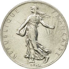Coin, France, Semeuse, 2 Francs, 1917, Paris, AU(55-58), Silver, KM:845.1