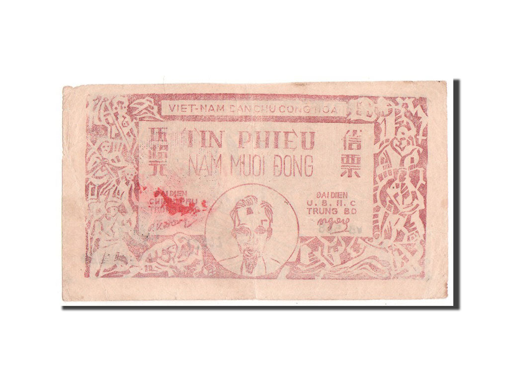 Banconote, Vietnam, 50 D<ox>ng, 1949, BB
