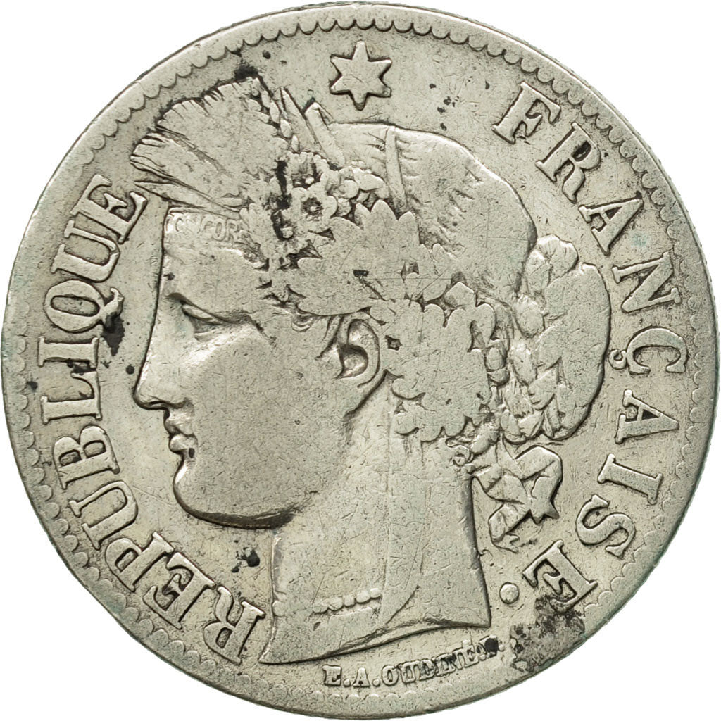 France, Cérès, 2 Francs, 1881, Paris, VF(20-25), Silver, KM:817.1