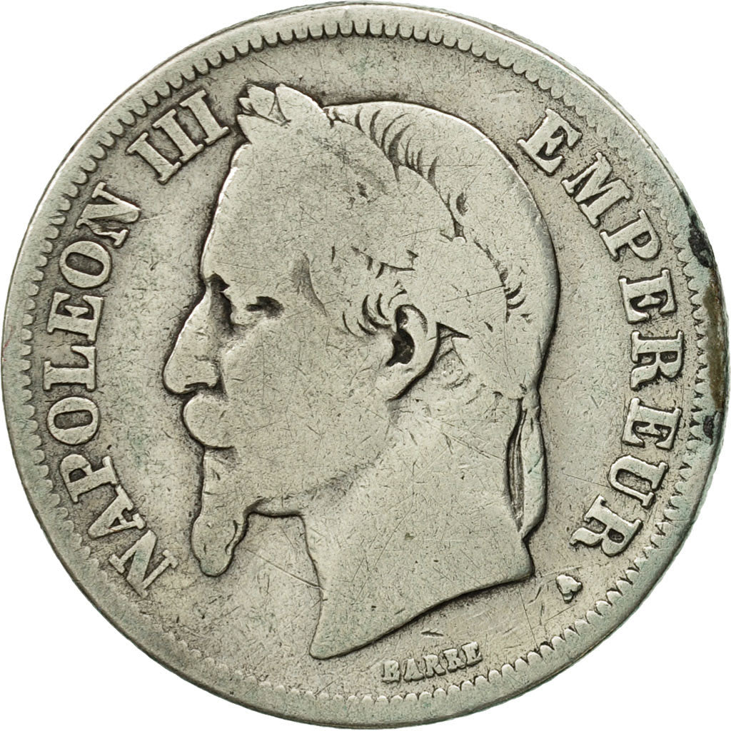 Coin, France, Napoleon III, Napoléon III, 2 Francs, 1869, Paris, F(12-15)