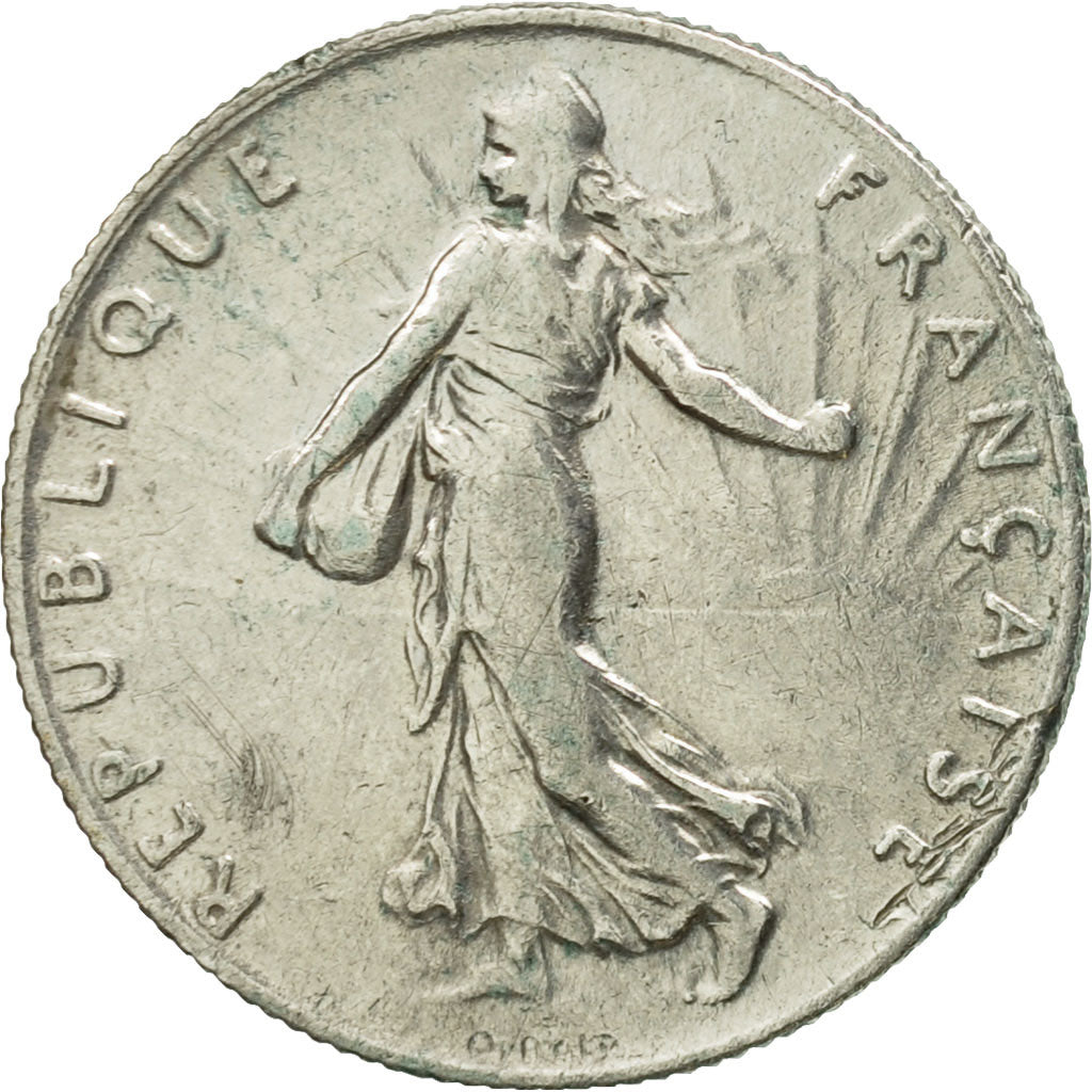 Coin, France, Semeuse, 50 Centimes, 1909, Paris, EF(40-45), Silver, KM:854