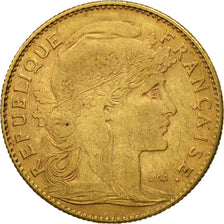 Coin, France, Marianne, 10 Francs, 1910, Paris, EF(40-45), Gold, KM:846