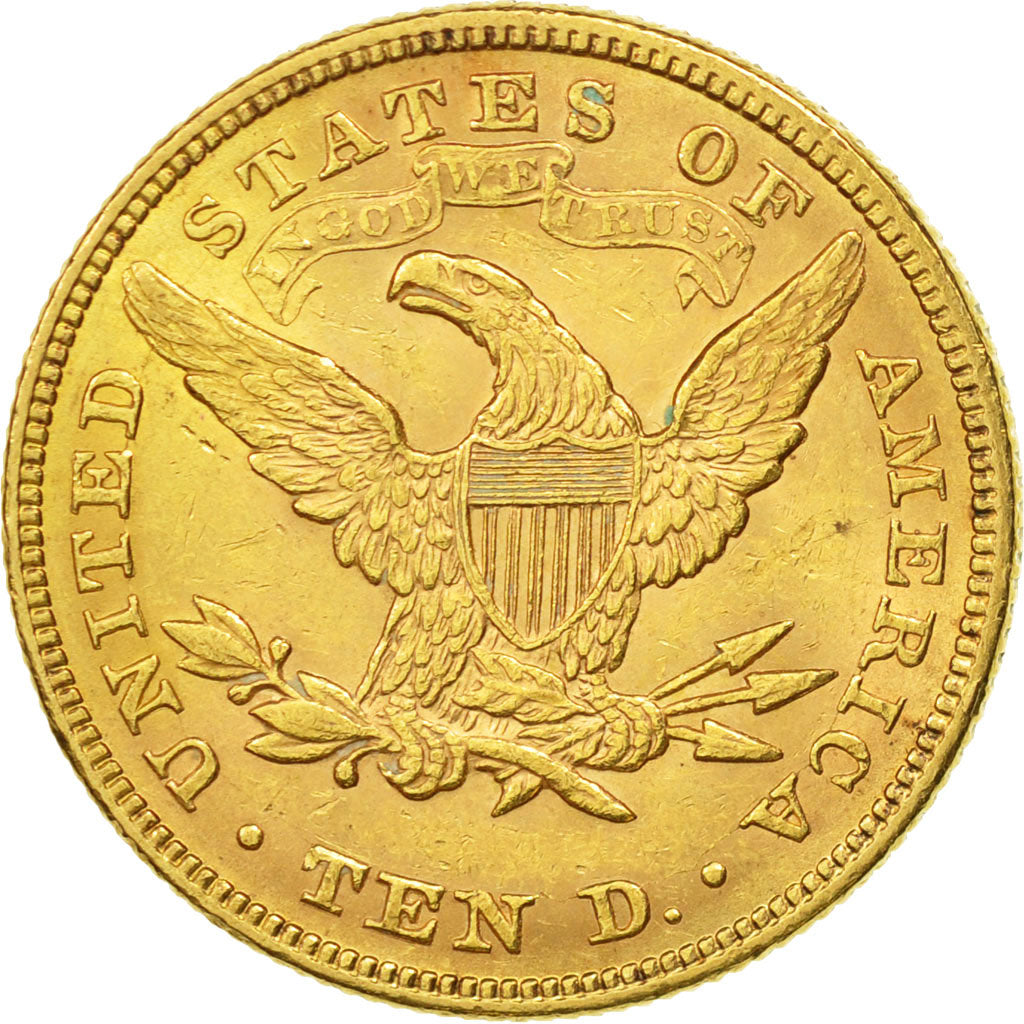 Coin, United States, Coronet Head, $10, Eagle, 1880, U.S. Mint, Philadelphia