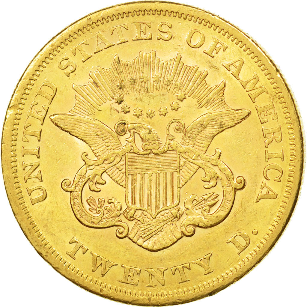 États-Unis, Liberty Head, $20, Double Eagle, 1865, Philadelphia, TTB, KM A74.1