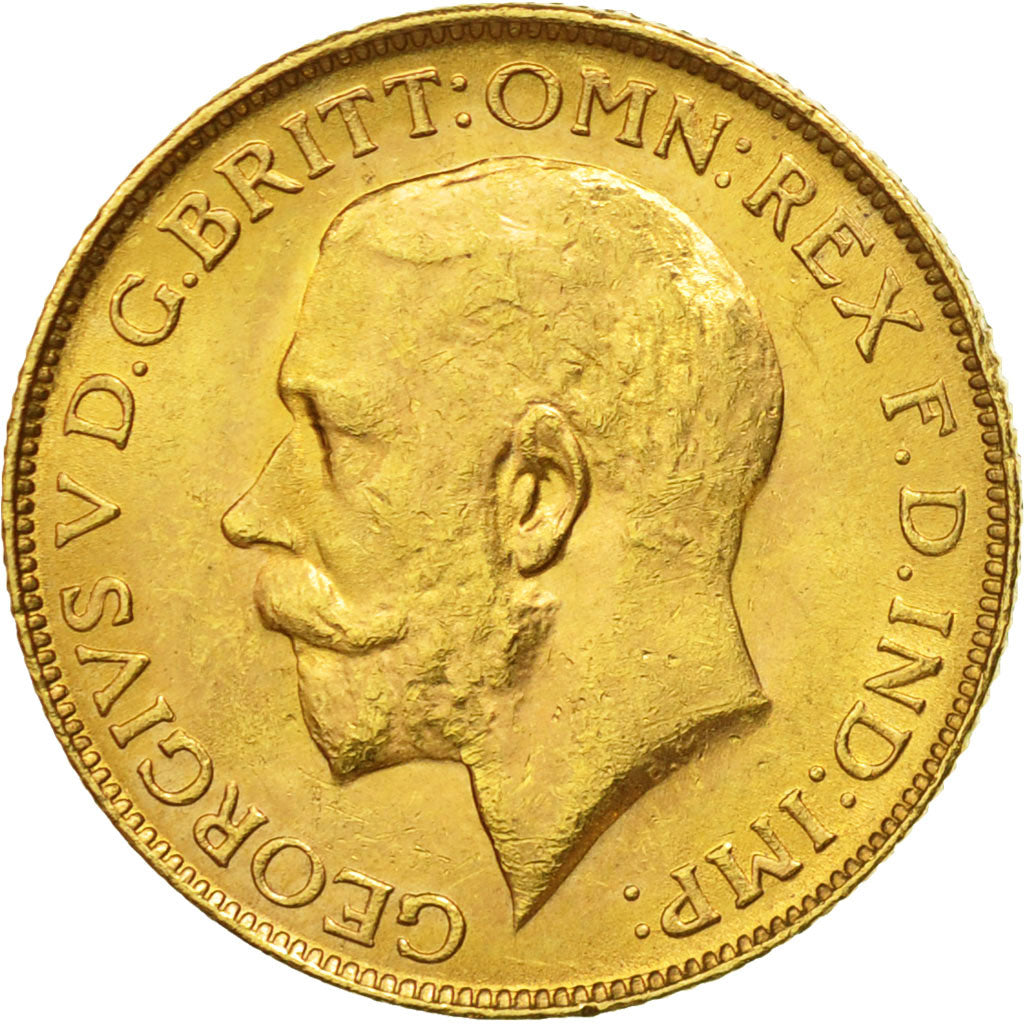 Coin, South Africa, George V, Sovereign, 1928, Pretoria, AU(55-58), Gold, KM:21
