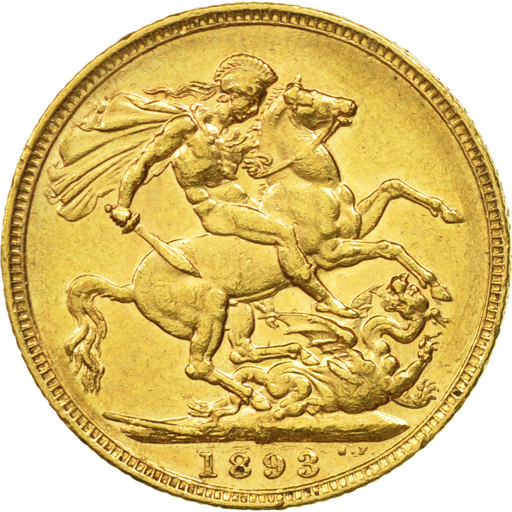 Australia, Victoria, Sovereign, 1893, Melbourne, AU(50-53), Gold, KM:10