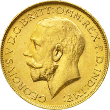 Moneda, Australia, George V, Sovereign, 1918, Perth, EBC, Oro, KM:29