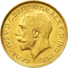 Coin, Australia, George V, Sovereign, 1918, Sydney, AU(55-58), Gold, KM:29