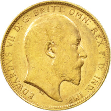 Moneta, Australia, Edward VII, Sovereign, 1905, Perth, BB+, Oro, KM:15