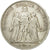 Moneta, Francia, Hercule, 5 Francs, 1876, Bordeaux, BB+, Argento, KM:820.2