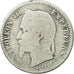 France, Napoleon III, 50 Centimes, 1867, Bordeaux, VG(8-10), KM 814.3