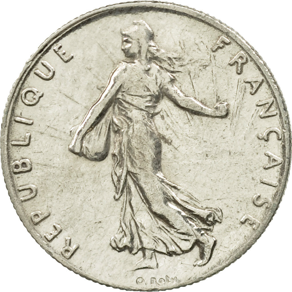 France, Semeuse, 50 Centimes, 1914, Paris, EF(40-45), Silver, KM:854