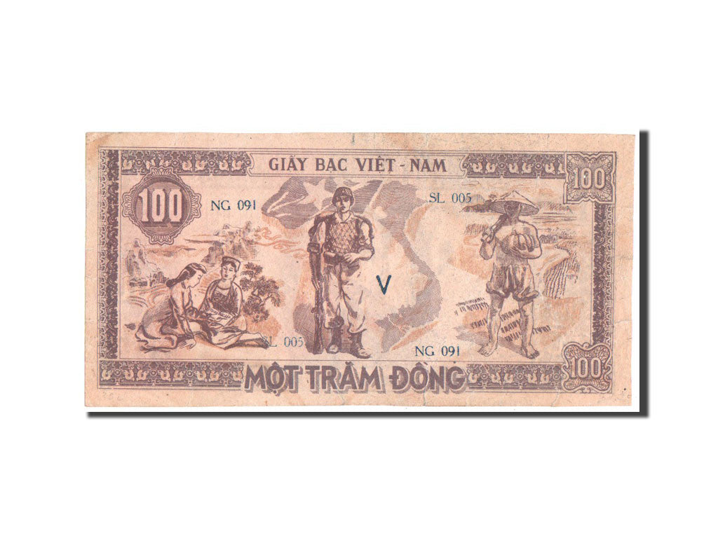 Billet, Viet Nam, 100 Dông, 1948, TTB