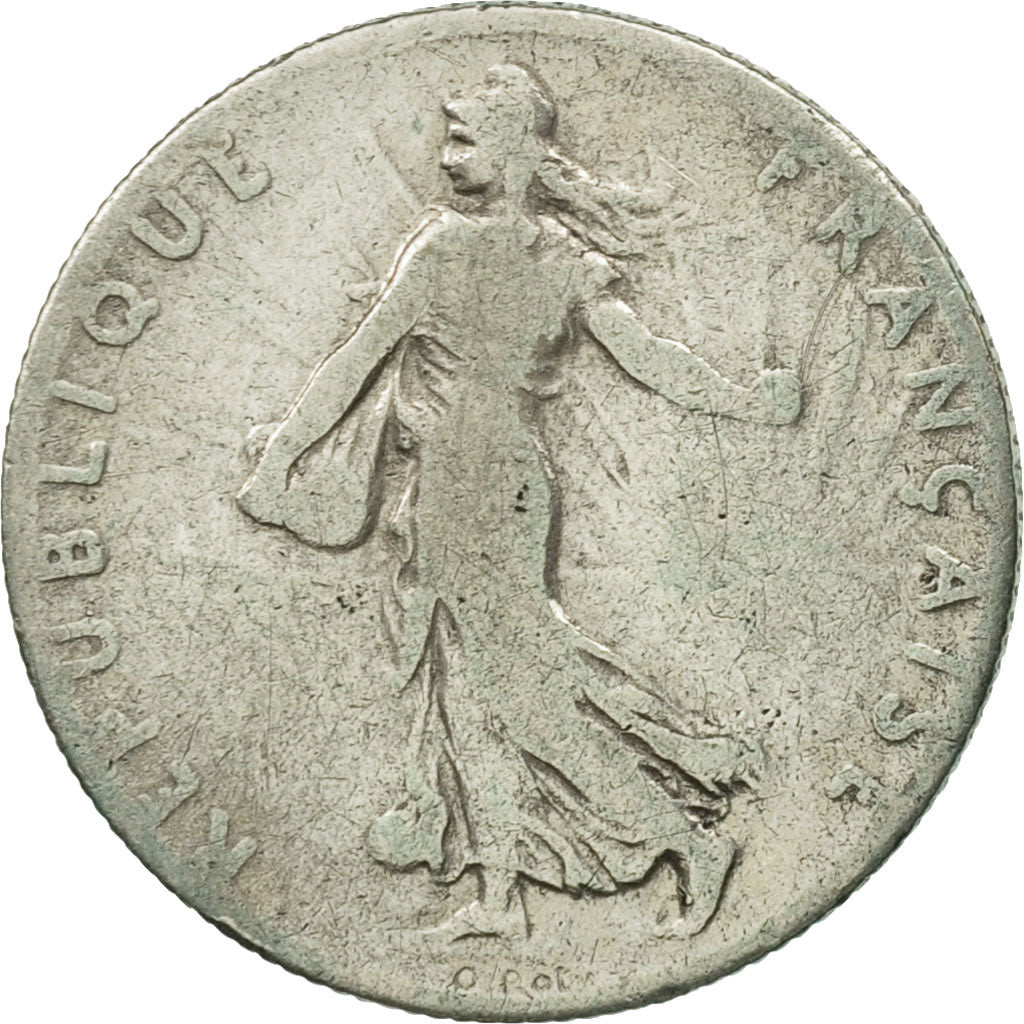 Coin, France, Semeuse, 50 Centimes, 1908, Paris, VF(20-25), Silver, KM:854