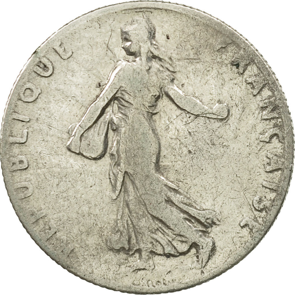 Coin, France, Semeuse, 50 Centimes, 1907, Paris, VF(20-25), Silver, KM:854