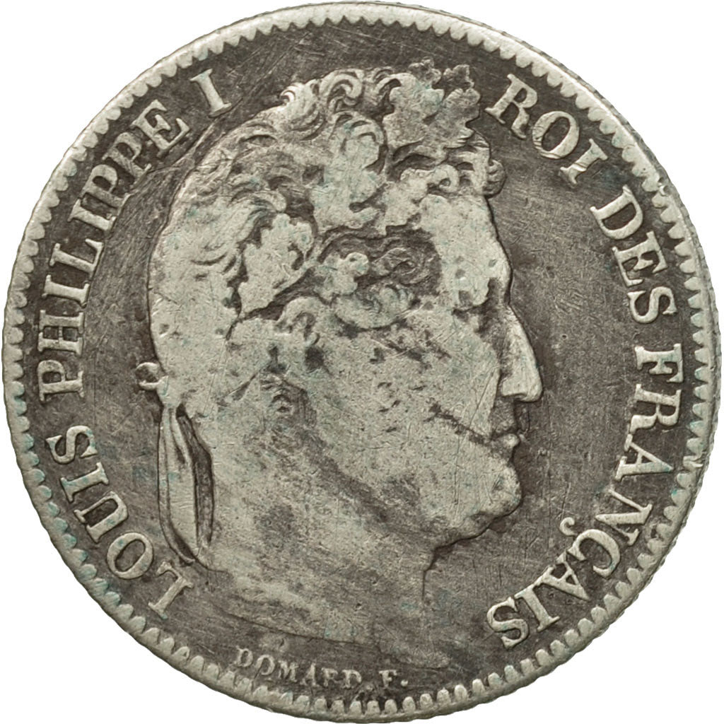 Coin, France, Louis-Philippe, Franc, 1844, Lille, F(12-15), Silver, KM:748.13