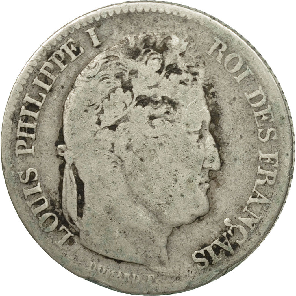 France, Louis-Philippe, Franc, 1836, Rouen, VG(8-10), Silver, KM:748.2