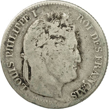 France, Louis-Philippe, Franc, 1836, Rouen, VG(8-10), Silver, KM:748.2