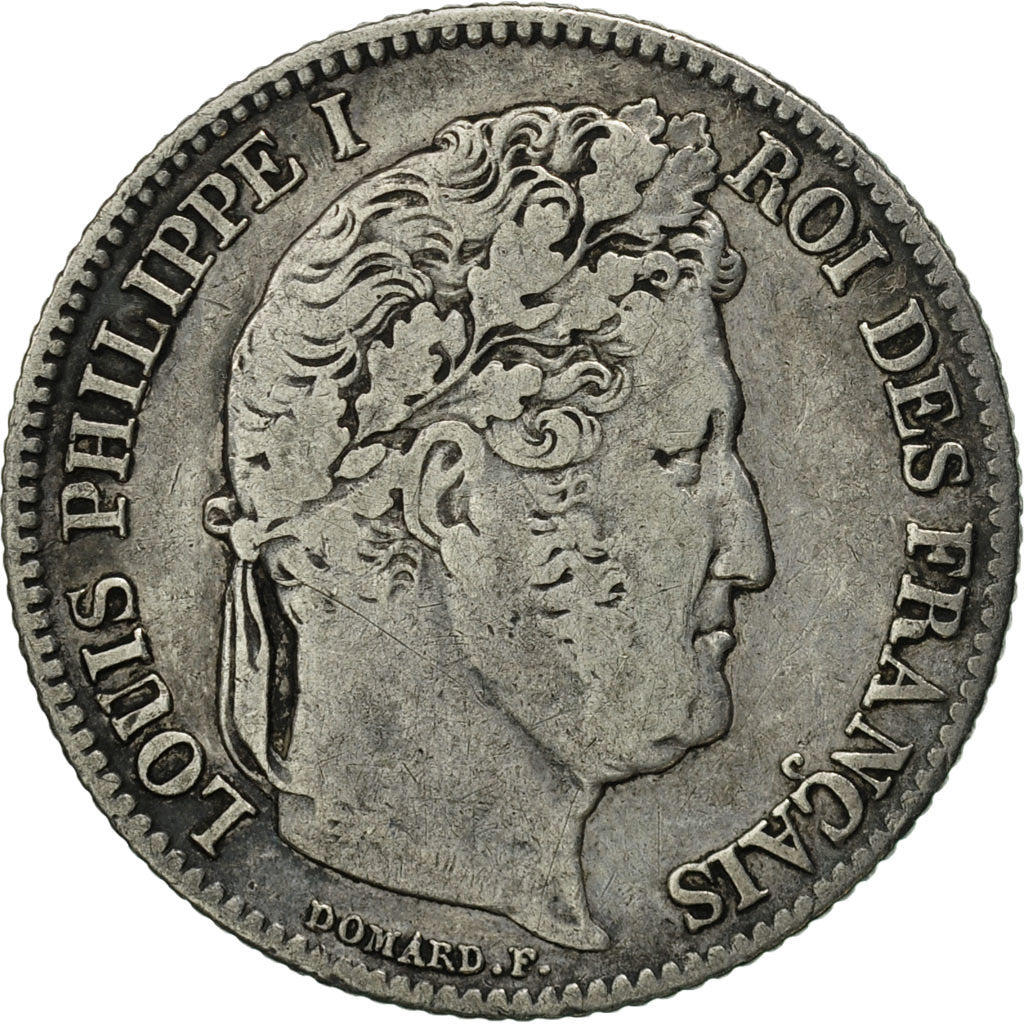 France, Louis-Philippe, Franc, 1842, Strasbourg, VF(30-35), Silver, KM:748.3