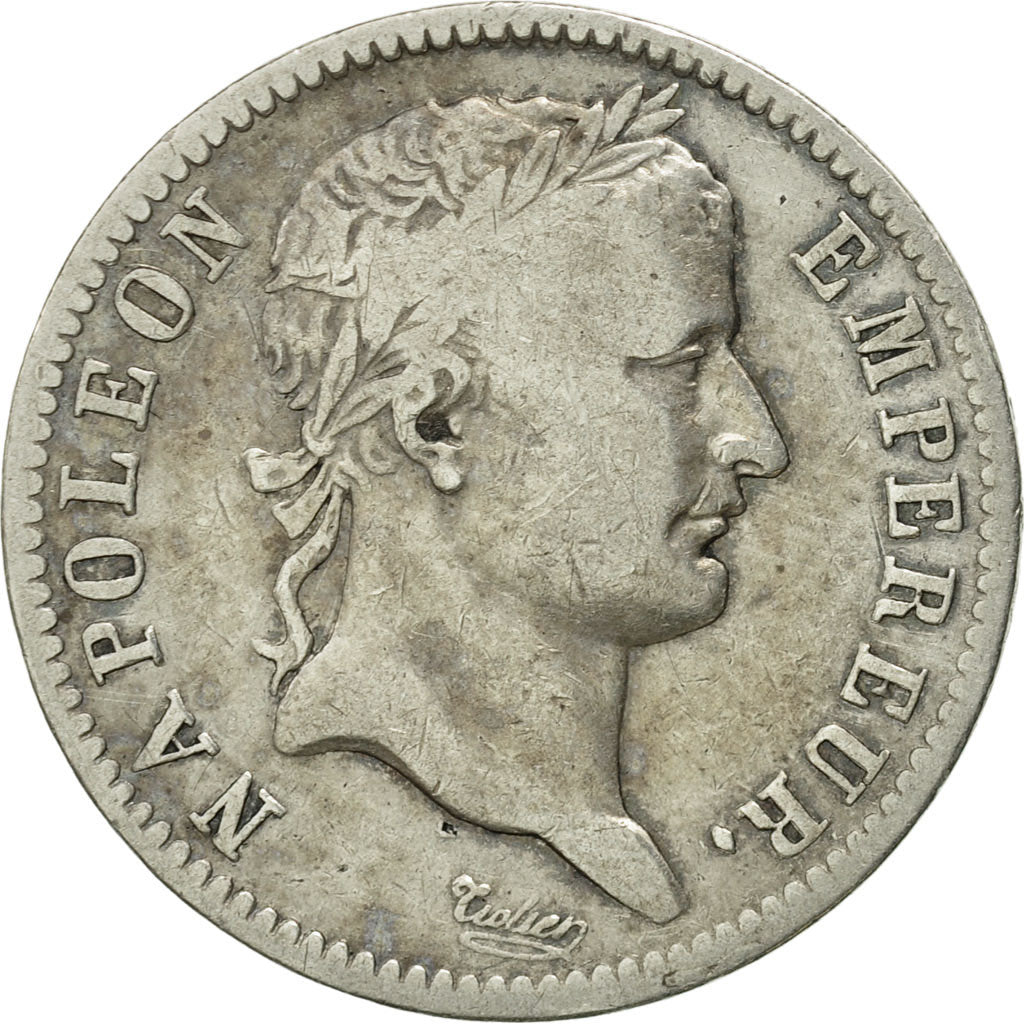 Coin, France, Napoléon I, Franc, 1809, La Rochelle, VF(20-25), Silver