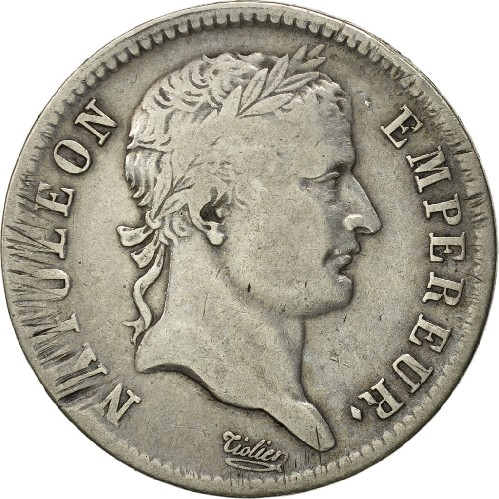 France, Napoléon I, Franc, 1808, Strasbourg, TB+, Argent, KM:682.3, Gadoury:446