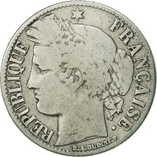Coin, France, Cérès, Franc, 1871, Paris, VF(20-25), Silver, KM:822.1