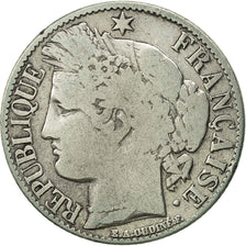 Coin, France, Cérès, Franc, 1871, Bordeaux, F(12-15), Silver, KM:822.2