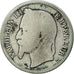 France, Napoleon III, Franc, 1870, Strasbourg, B+, Argent, KM 806.2, Gad 463
