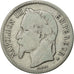 France, Napoleon III, Franc, 1866, Strasbourg, VF(20-25), Silver, KM 806.2