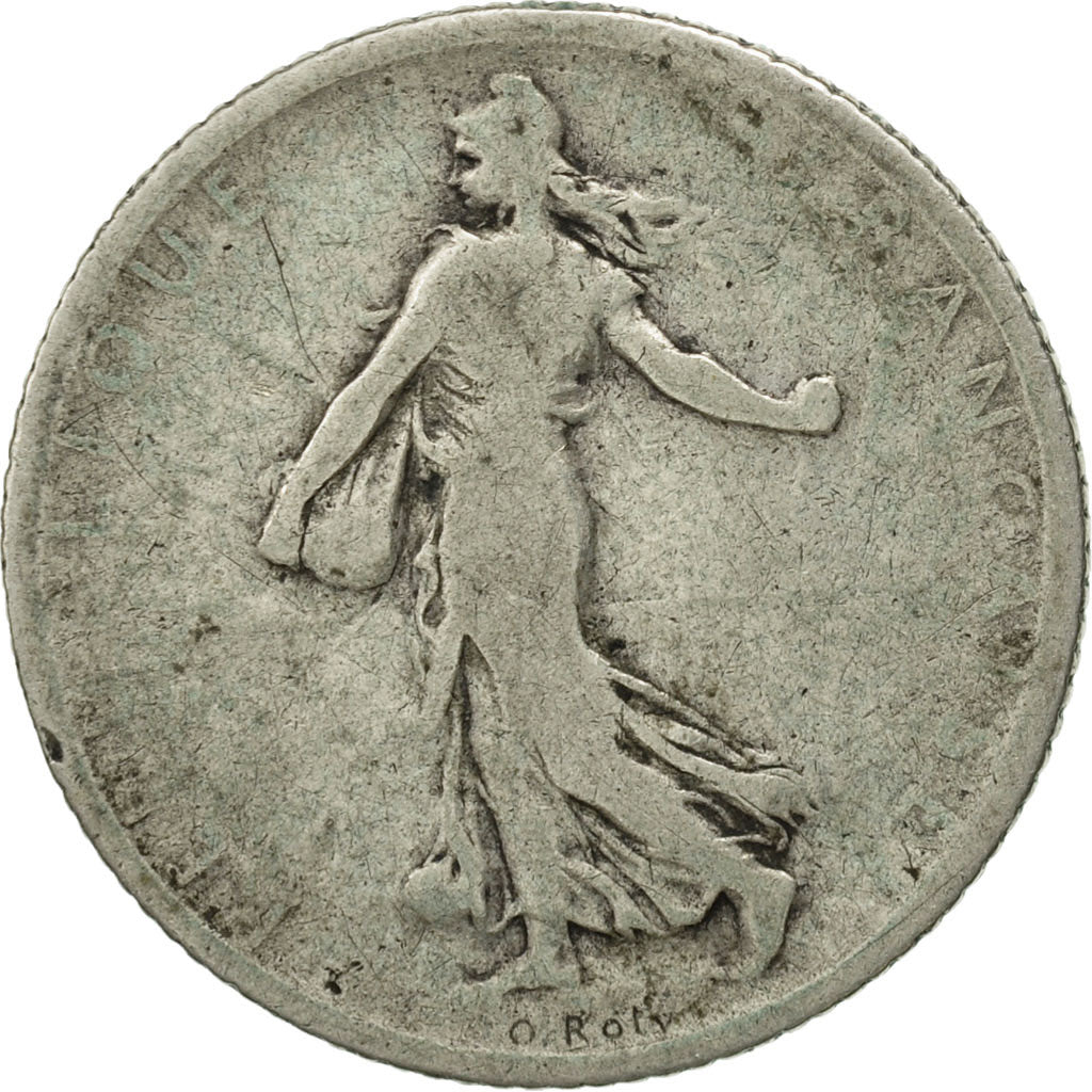 Coin, France, Semeuse, Franc, 1900, Paris, VG(8-10), Silver, KM:844.1