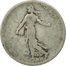 Coin, France, Semeuse, Franc, 1900, Paris, VG(8-10), Silver, KM:844.1