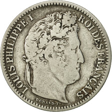 France, Louis-Philippe, 2 Francs, 1845, Lille, VF(20-25), Silver, KM:743.13