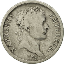 Moneda, Francia, Napoléon I, 2 Francs, 1808, Paris, BC+, Plata, KM:684.1