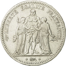 France, Hercule, 5 Francs, 1848, Paris, EF(40-45), Silver, KM:756.1, Gadoury:683