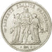 Moneda, Francia, Hercule, 5 Francs, 1848, Bordeaux, BC+, Plata, KM:756.4