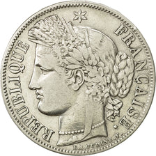 France, Cérès, 5 Francs, 1850, Paris, EF(40-45), Silver, KM:761.1, Gadoury:719