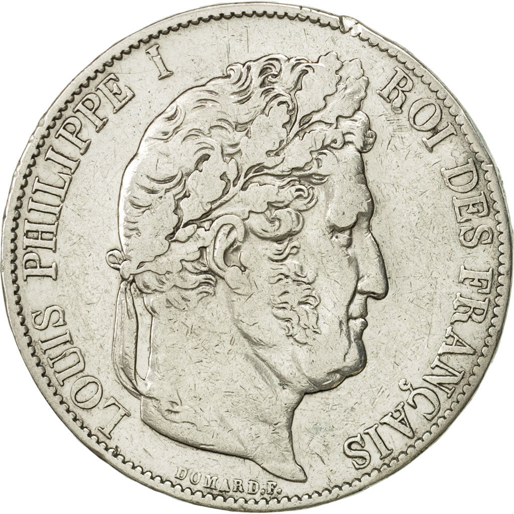 Coin, France, Louis-Philippe, 5 Francs, 1848, Paris, EF(40-45), Silver